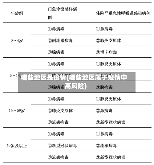 哪些地区是疫情(哪些地区属于疫情中高风险)-第3张图片