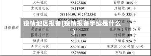 疫情地区报备(疫情报备手续是什么)-第3张图片