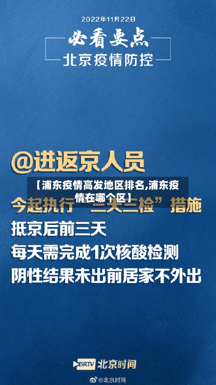 【浦东疫情高发地区排名,浦东疫情在哪个区】