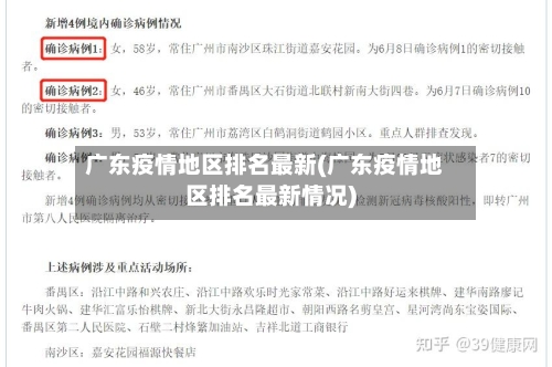 广东疫情地区排名最新(广东疫情地区排名最新情况)-第2张图片